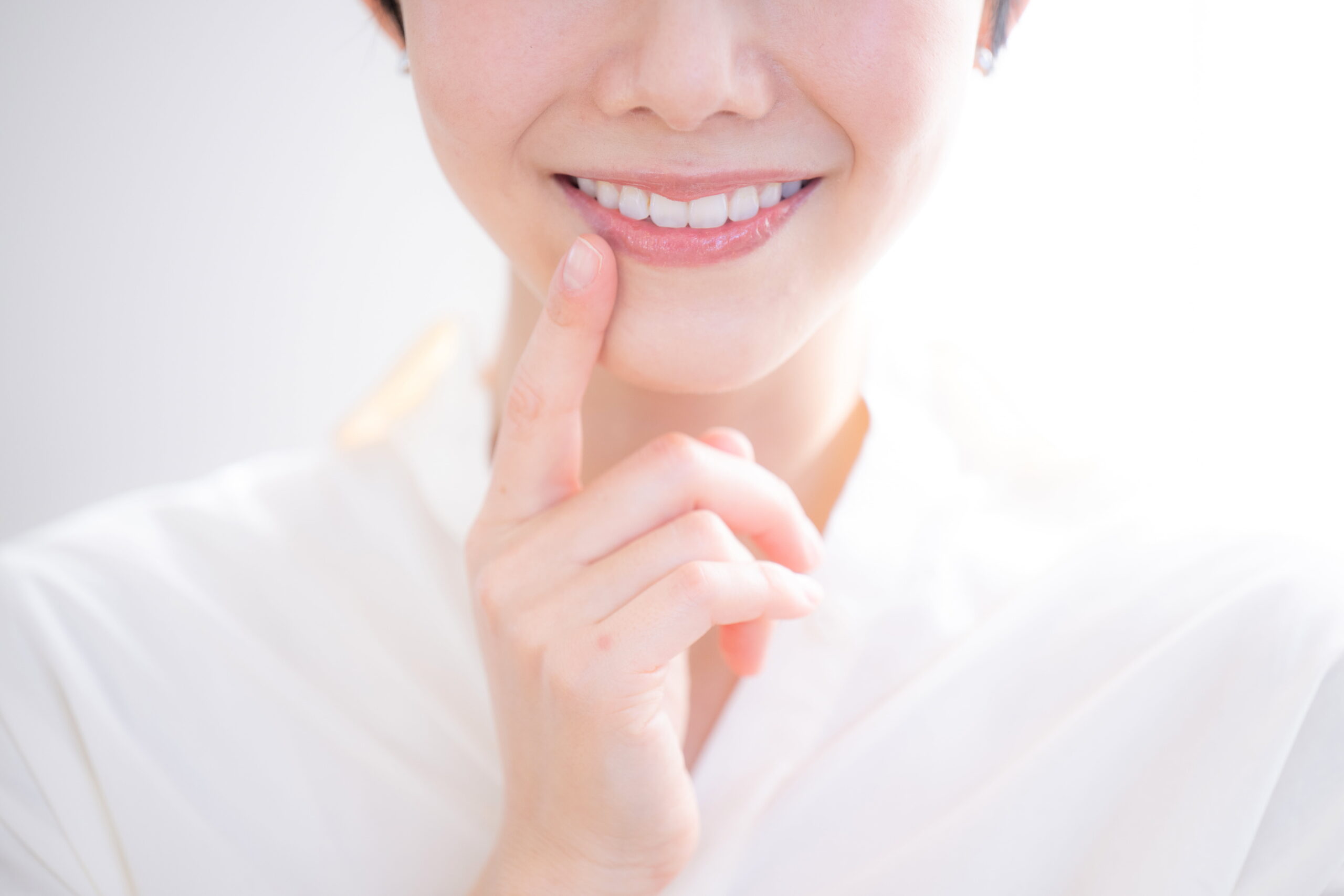綺麗な歯並びをした女性