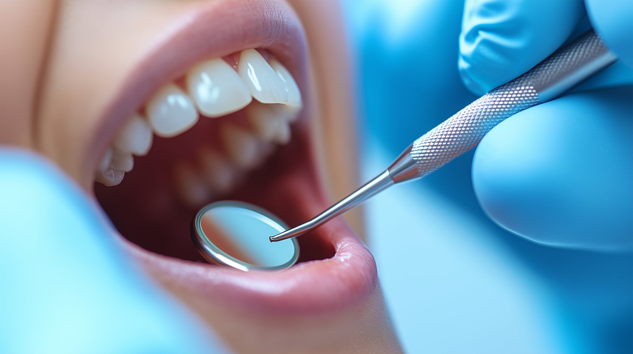 歯周病を予防するために定期的に歯科検診を受けるイメージ