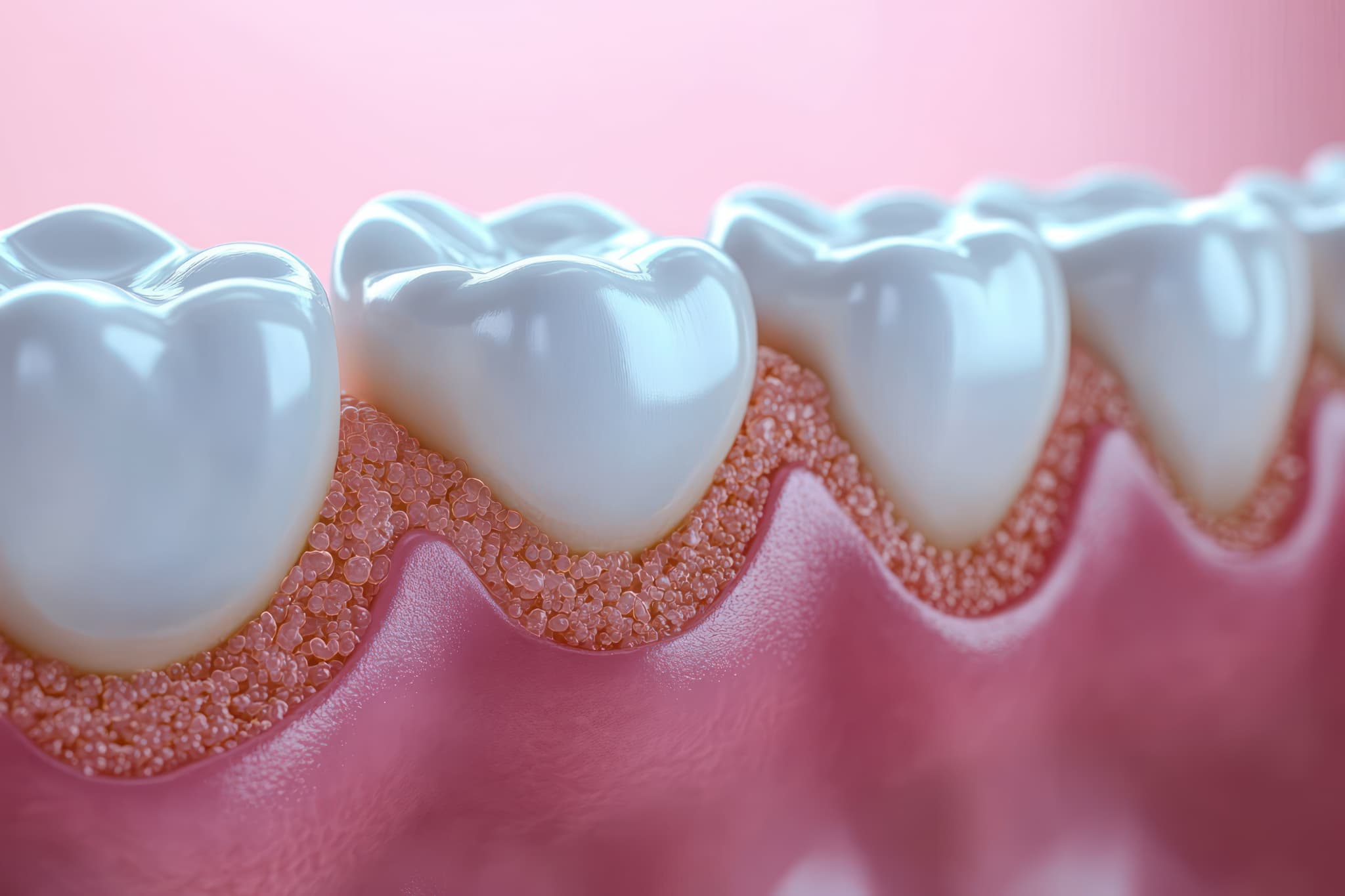 プラークがたまりやすい場所のイメージ